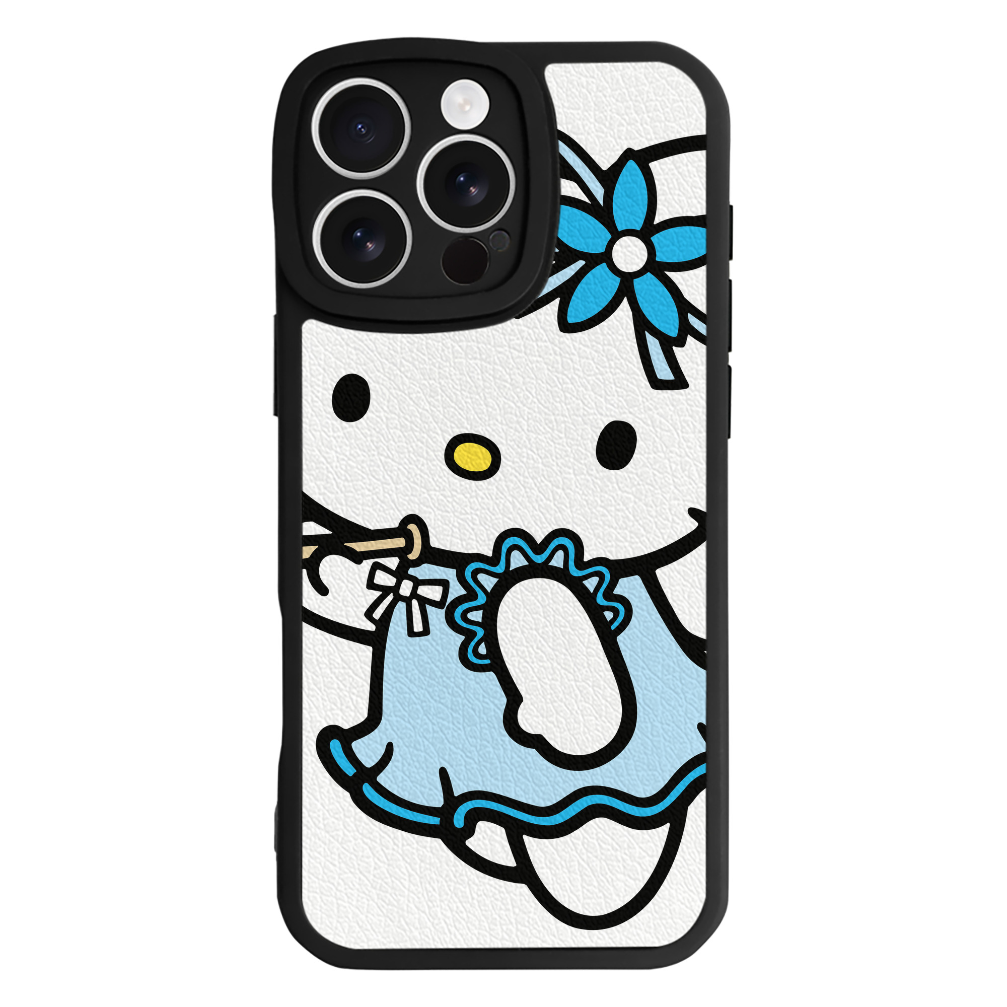 （画像用） Hello Kitty ハローキティ 【iPhone 16シリーズ対応】シリコンスマホケース（レザー調） 材質：シリコン